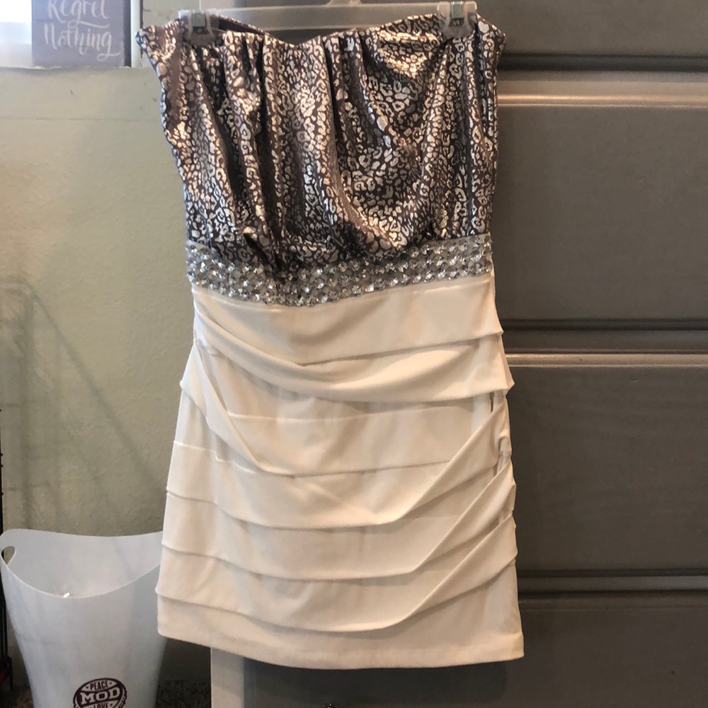 Strapless prom dress